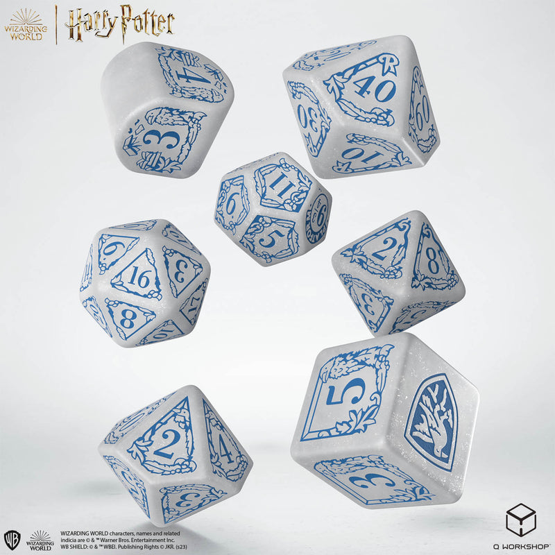 Q Workshop Harry Potter Ravenclaw White Dice Set