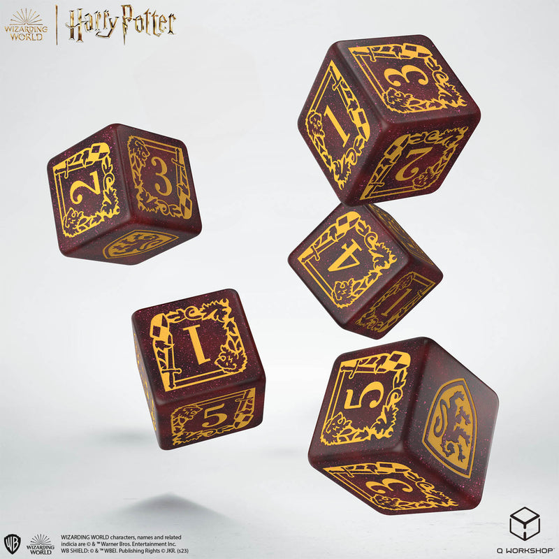 Q Workshop Harry Potter Gryffindor Dice and Pouch