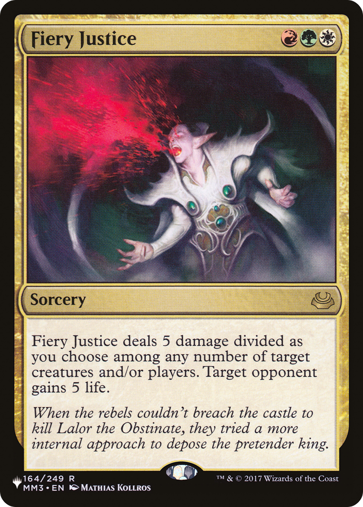 Fiery Justice (LIST-MM3-164) - The List
