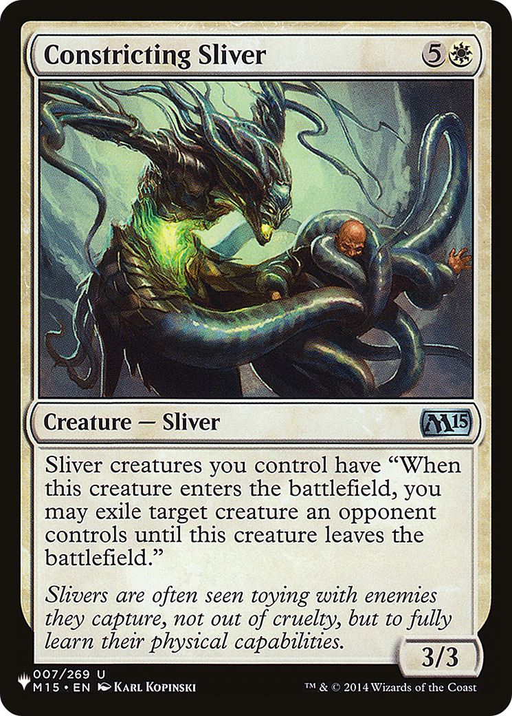 Constricting Sliver (LIST-M15-7) - The List