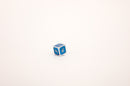 LPG Dice Set - Metal RPG Serif Blue/Silver