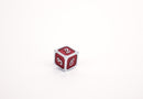 LPG Dice Set - Metal RPG Serif Red/Silver