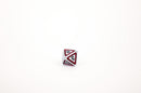 LPG Dice Set - Metal RPG Concentric Black/Red/Silver