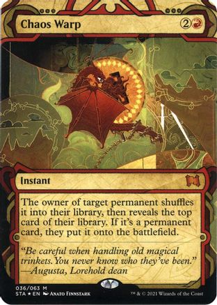 Chaos Warp (Foil Etched) (STA-036) - Strixhaven Mystical Archive (Borderless) Foil