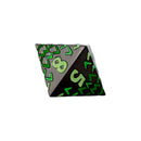LPG Dice RPG Set Inscripted Dragon Green
