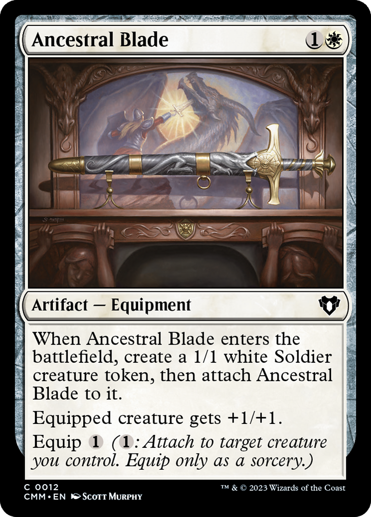 Ancestral Blade (CMM-012) - Commander Masters Foil