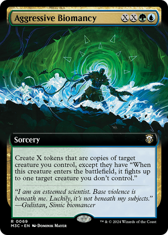 Aggressive Biomancy (M3C-069) - Modern Horizons 3 Commander: (Extended Art) Foil