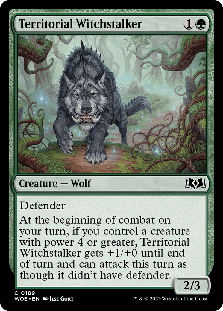 Territorial Witchstalker (WOE-189) - Wilds of Eldraine