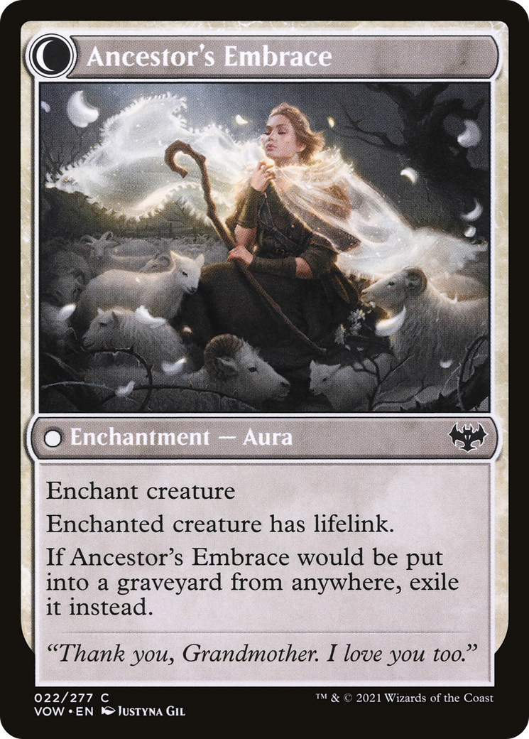 Kindly Ancestor // Ancestor's Embrace (VOW-022) - Innistrad: Crimson Vow: (Double Faced Transform) Foil