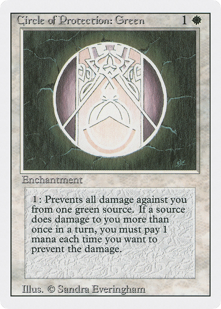 Circle of Protection: Green (3ED-011) - Revised Edition