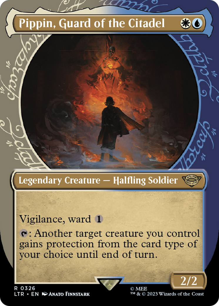 Pippin, Guard of the Citadel (LTR-326) - The Lord of the Rings: Tales of Middle-earth: (Showcase) (Borderless) Foil
