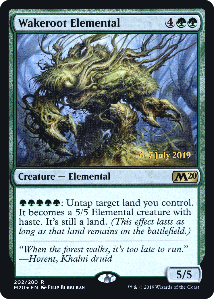 Wakeroot Elemental (PRE-202) - Core Set 2020 Promos Foil