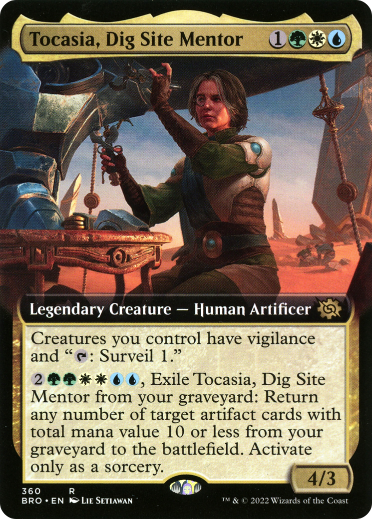 Tocasia, Dig Site Mentor (BRO-360) - The Brothers' War: (Extended Art) Foil