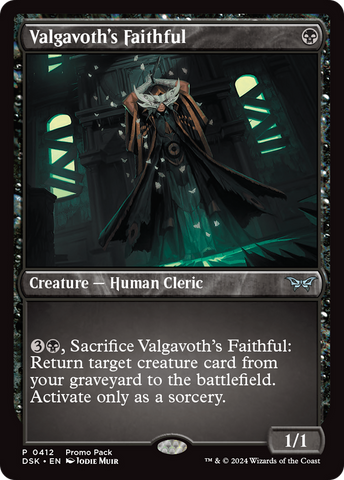 Valgavoth's Faithful (PPDSK-412) - Duskmourn: House of Horror Foil