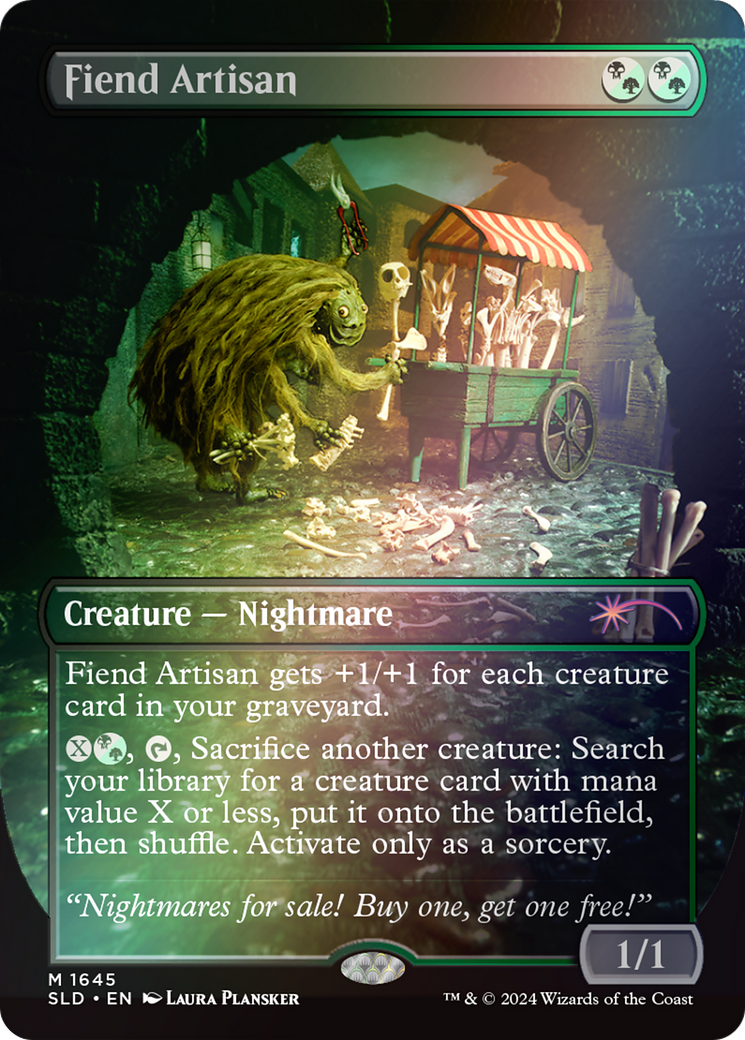 Fiend Artisan (SLD-1645★) - Secret Lair Drop (Borderless) Foil