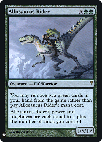 Allosaurus Rider (LIST-CSP-101) - The List Foil