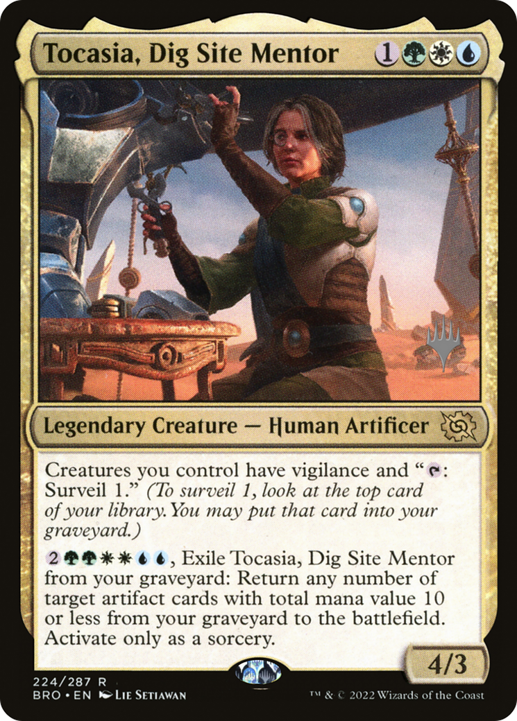 Tocasia, Dig Site Mentor (PPBRO-224P) - The Brothers' War Promos Foil