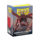 Dragon Shield - Box 100 - Standard Size Dual Matte Crimson & Silver