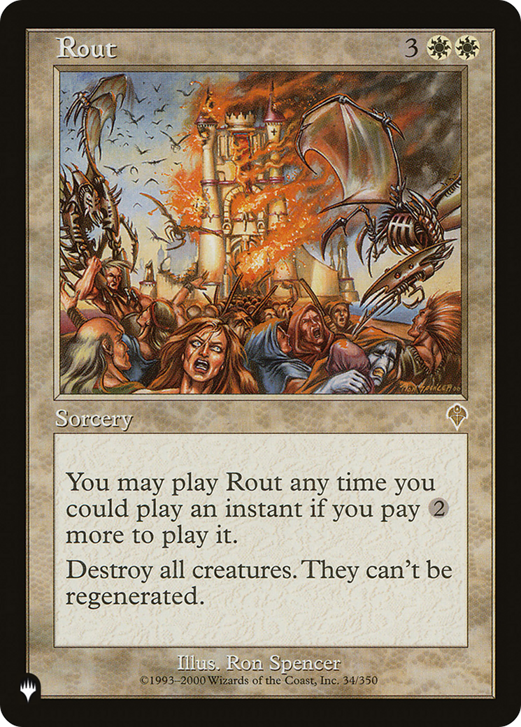 Rout (LIST-INV-34) - The List
