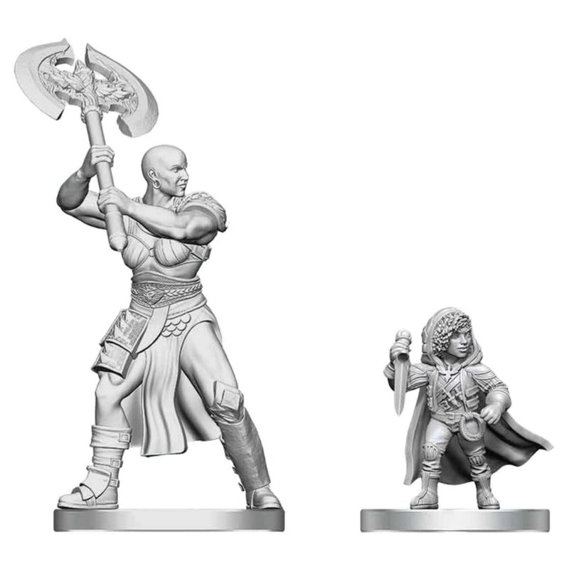 D&D Miniatures: Goliath Barbarian & Halfling Rogue