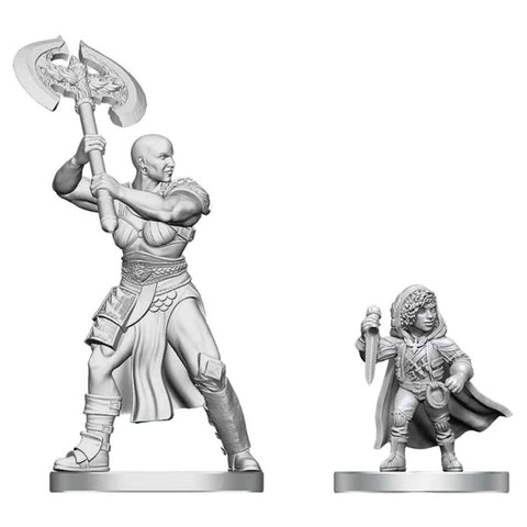 D&D Miniatures: Goliath Barbarian & Halfling Rogue