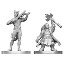 D&D Miniatures: Tiefling Bard & Dwarf Cleric