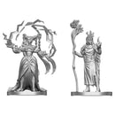 D&D Miniatures: Human Druid & Elf Sorcerer