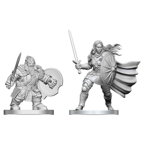 D&D Miniatures: Dwarf Fighter & Orc Paladin