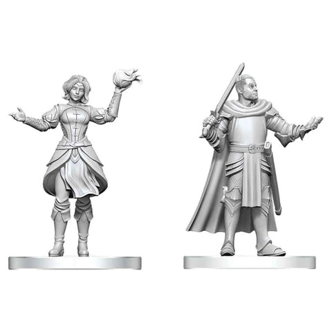 D&D Miniatures: Knight & Mage Apprentice
