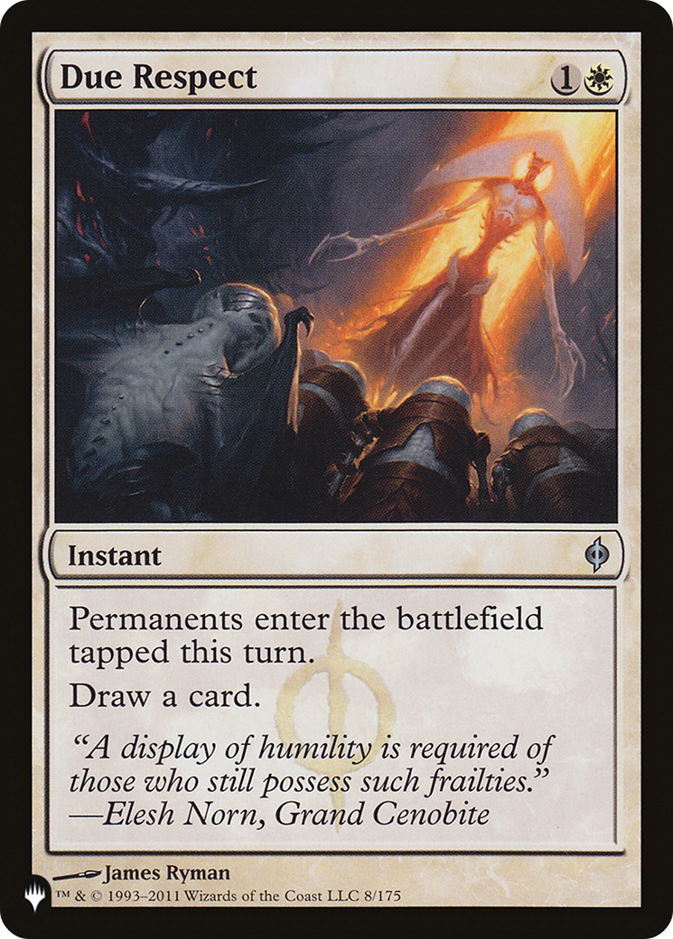 Due Respect (LIST-8/175) - The List