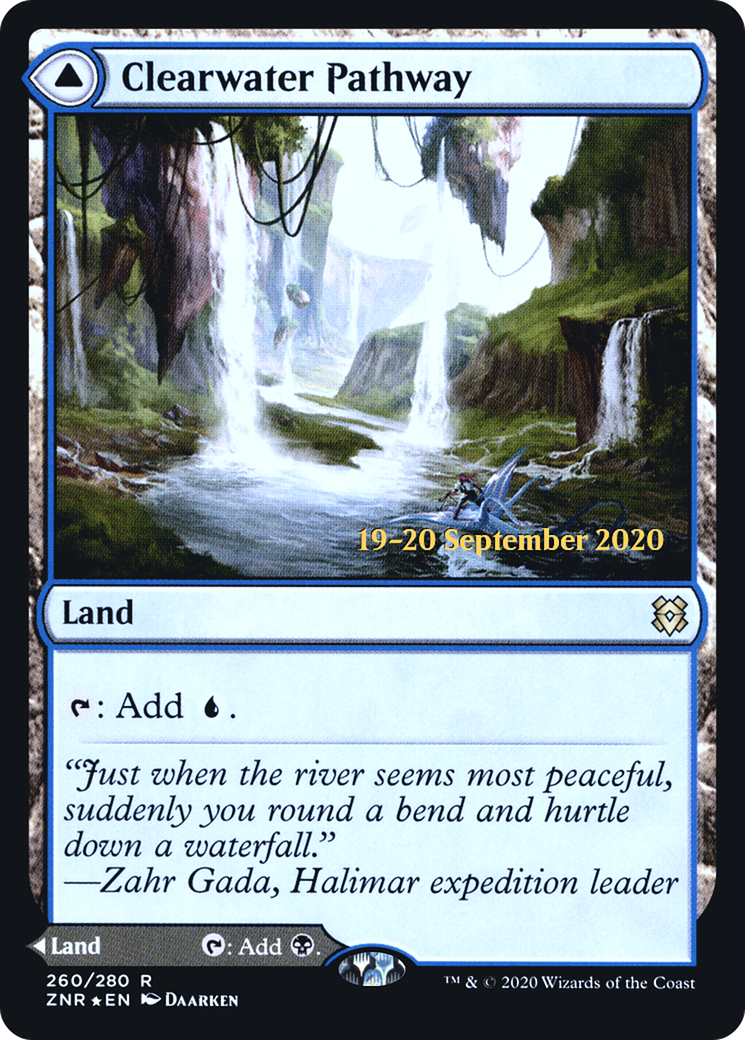 Clearwater Pathway // Murkwater Pathway (PRE-260S) - Zendikar Rising Promos Foil