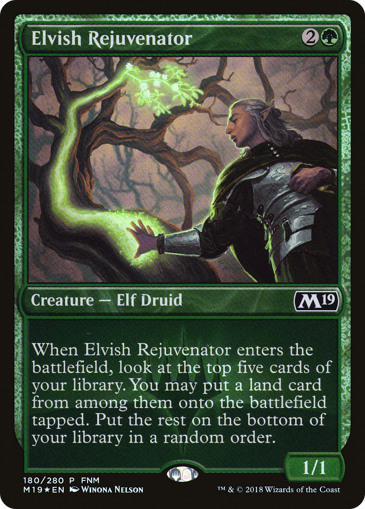 Elvish Rejuvenator (FNM-180) - Core Set 2019 Promos Foil