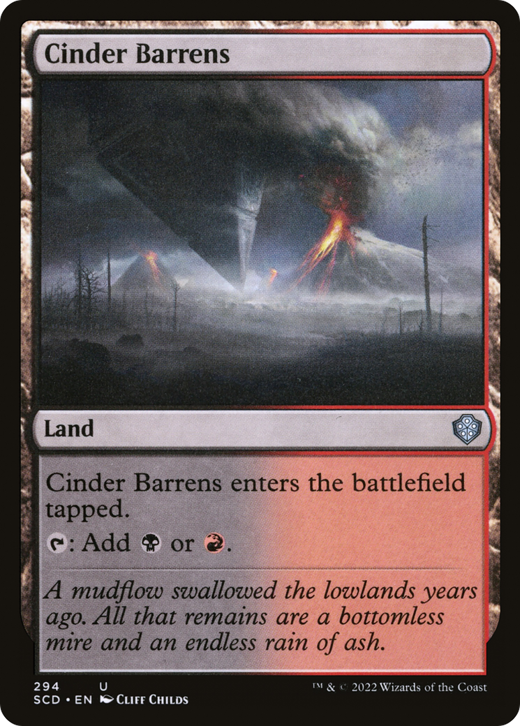 Cinder Barrens (SCD-294) - Starter Commander Decks