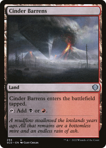 Cinder Barrens (SCD-294) - Starter Commander Decks