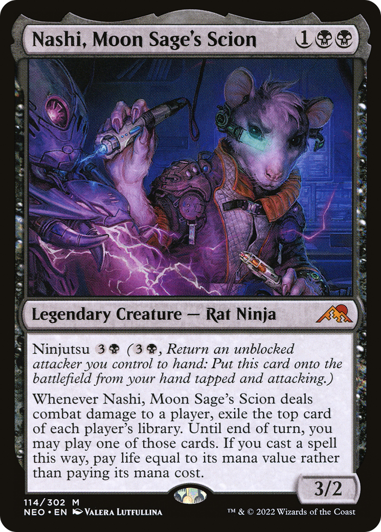 Nashi, Moon Sage's Scion (NEO-114) - Kamigawa: Neon Dynasty