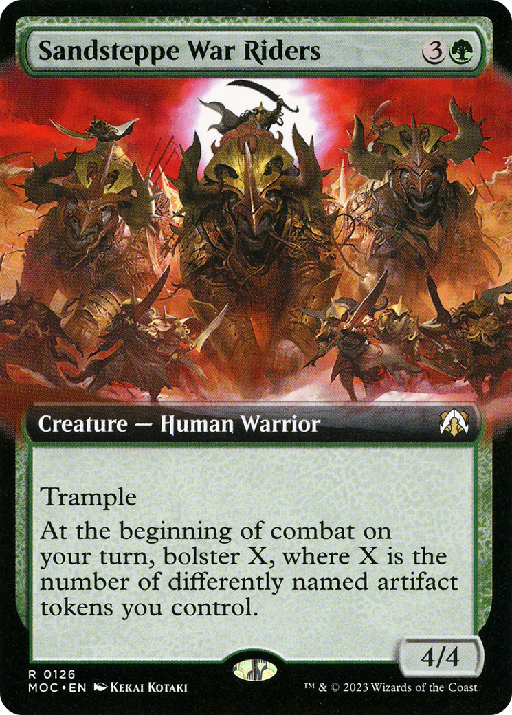 Sandsteppe War Riders (MOC-126) - March of the Machine Commander: (Extended Art) Foil