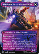 Flamewar, Brash Veteran // Flamewar, Streetwise Operative (BOT-024) - Transformers: (shatteredglass, convertdfc) (Borderless)