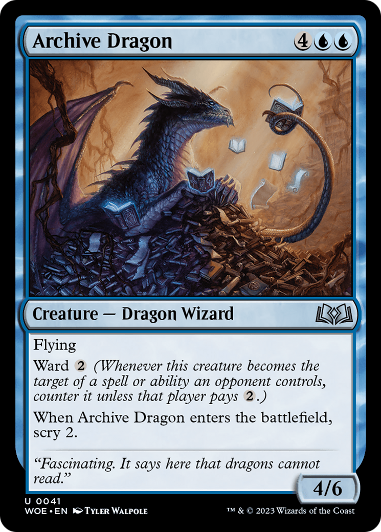 Archive Dragon (WOE-041) - Wilds of Eldraine