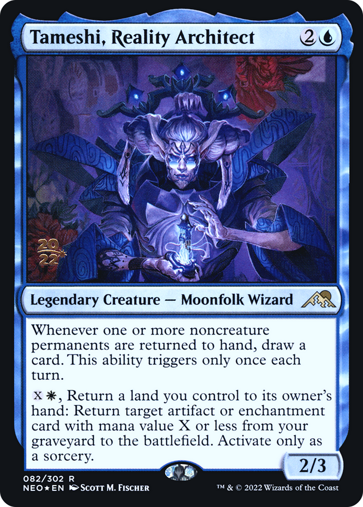 Tameshi, Reality Architect (PRE-82S) - Kamigawa: Neon Dynasty Promos Foil