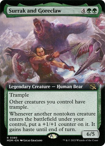 Surrak and Goreclaw (MOM-380) - March of the Machine: (Extended Art)