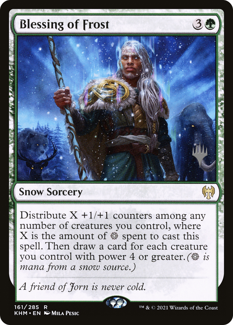 Blessing of Frost (PPKHM-161) - Kaldheim Promos: (snow) Foil