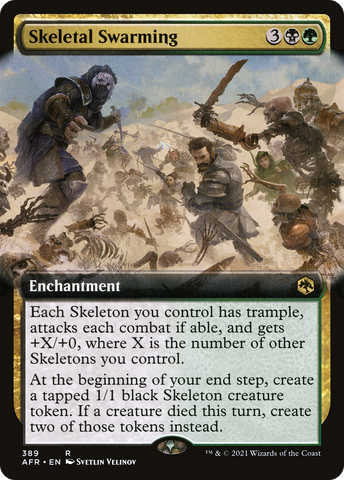 Skeletal Swarming (AFR-389) - Adventures in the Forgotten Realms: (Extended Art) Foil