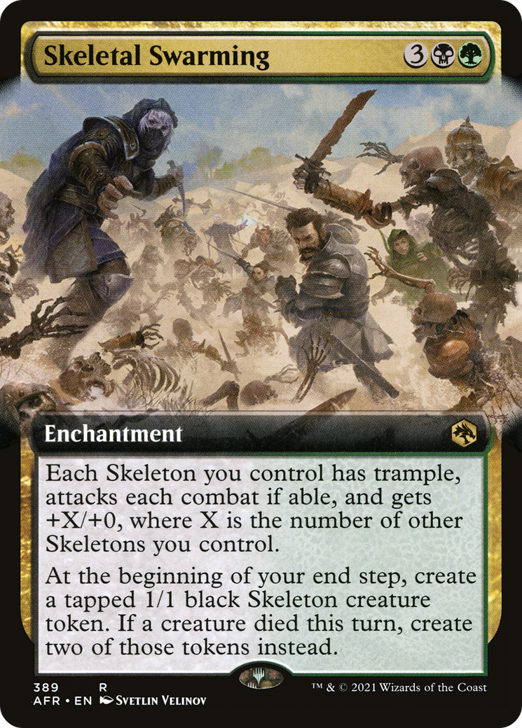 Skeletal Swarming (AFR-389) - Adventures in the Forgotten Realms: (Extended Art)