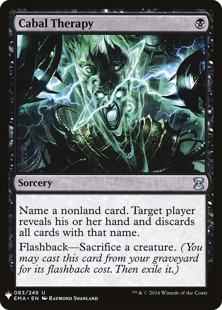Cabal Therapy (LIST-EMA-83) - The List