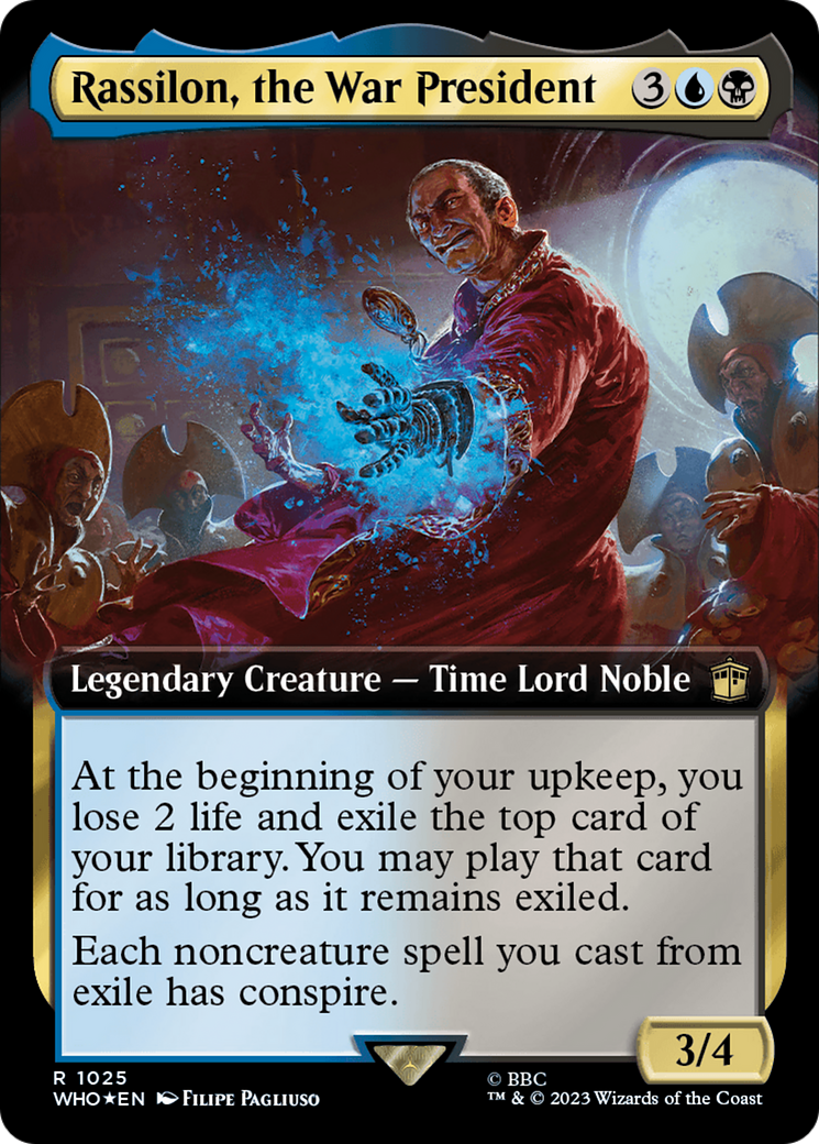 Rassilon, the War President (WHO-1025) - Doctor Who: (Extended Art) Foil