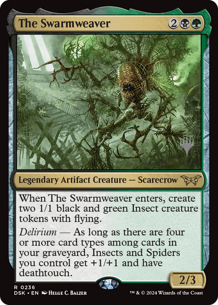 The Swarmweaver (PPDSK-236) - Duskmourn: House of Horror Promos