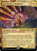 Quintorius, Loremaster (MOM-314) - March of the Machine: (Showcase) (Borderless) Foil