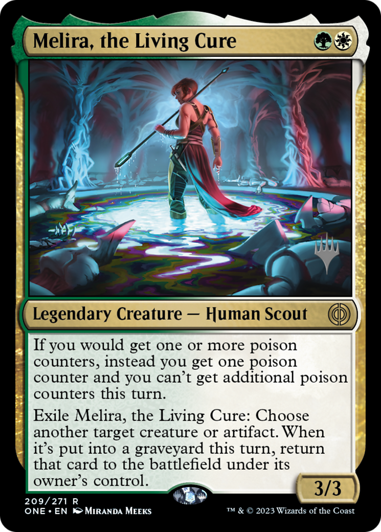 Melira, the Living Cure (PPONE-209P) - Phyrexia: All Will Be One Promos