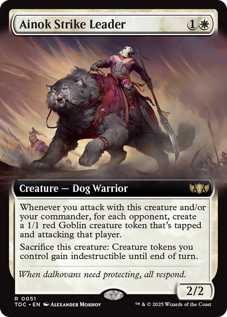 Ainok Strike Leader (TDC-051) - Commander: Tarkir: Dragonstorm: (Extended Art)