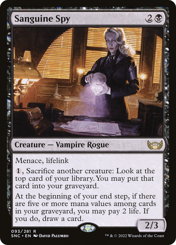 Sanguine Spy (SNC-093) - Streets of New Capenna